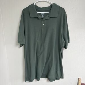 Croft & Barrow Easy Care Men’s Polo 3XB Green Short Sleeve